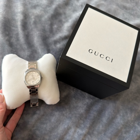 Gucci G-Series Diamond Watch – Stainless Steel – With Box – Luxury main image 5